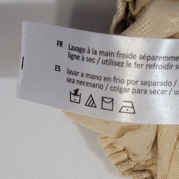 BOG Band of the Free Brie Light Camel Long Sleeve Top Lace Inserts Size … - Picture 4 of 14